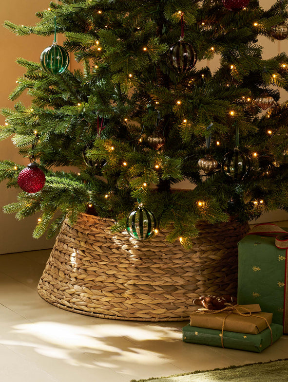Aston Natural Christmas Tree Skirt - 2 Parts